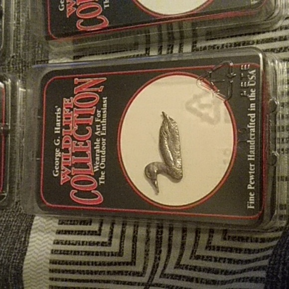 Pewter Pins 4 Wildlife Collection Bundle George G Harris New - Picture 6 of 12